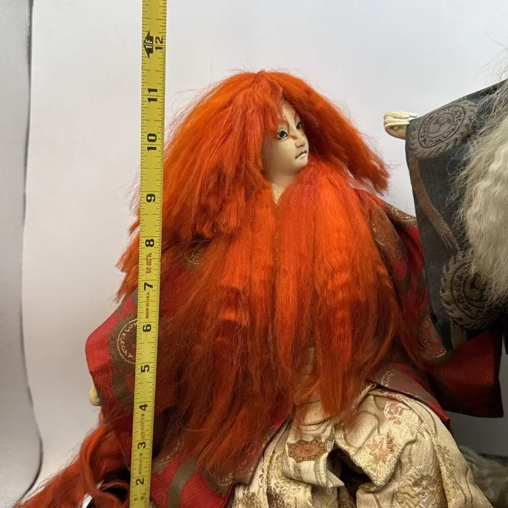 Vintage Doll Japanese Kabuki Renjishi Lion Dancers…